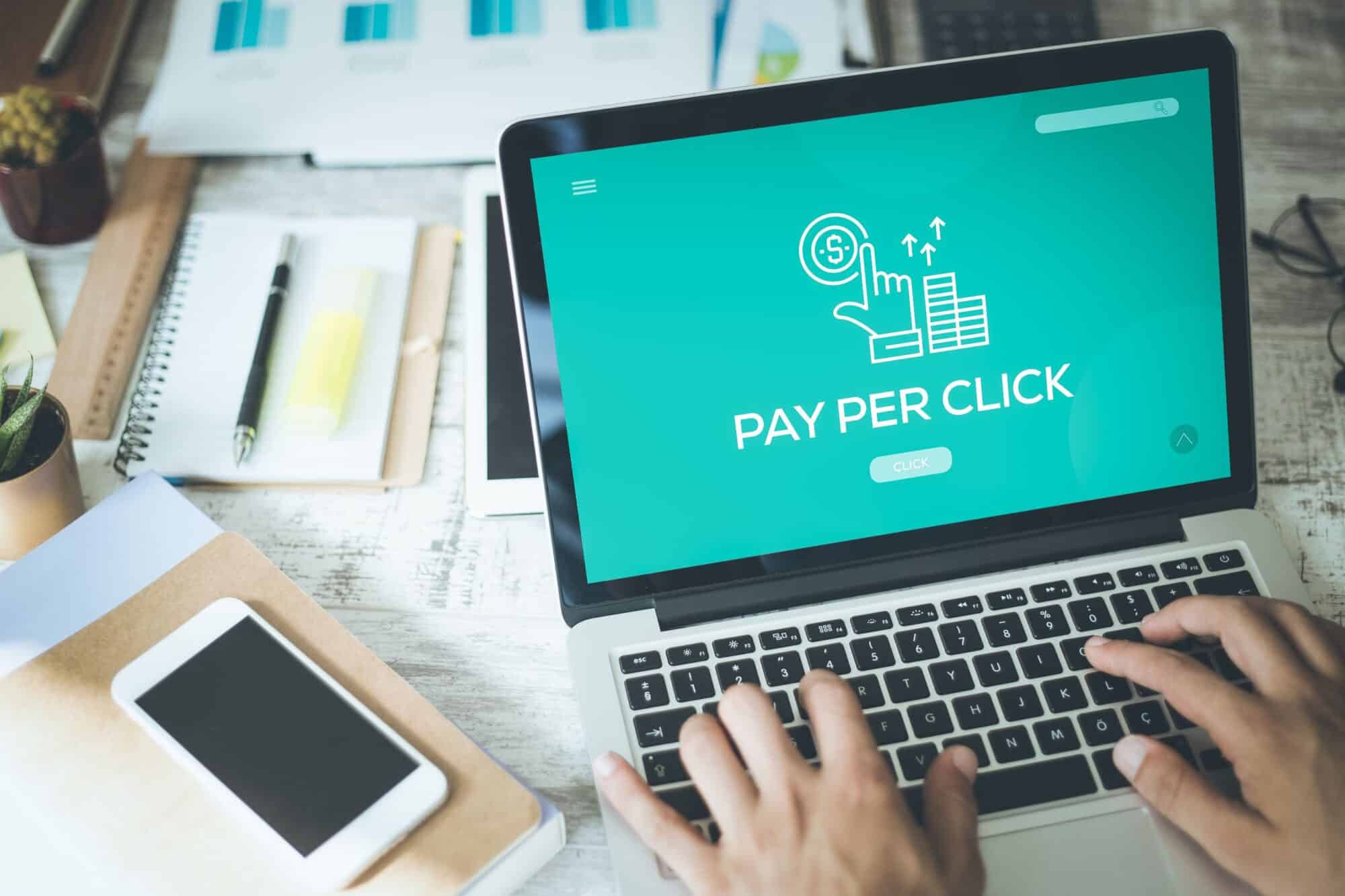 Pay per click advertising.